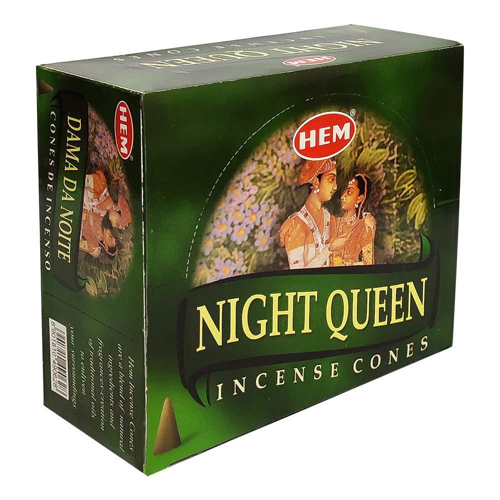 Night Queen Incense Cones And Cone Incense Burner Bundle Insence Insense Hem Incense