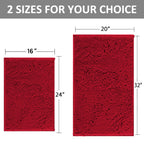 Run Helix Bathroom Rugs Sets 2 Piece, Luxury Shaggy Extra Thick Bathroom Rugs, Plush Non-Slip Mats For Bath Room Floor, Machine