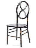 Commercial Seating Products Sandglass Lime Black Wood Chairs, 2-Pack