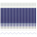 U-Right 24 Pcs Retractable Blue Gel Ink Refills, 0.5 Mm Point Blue Ink
