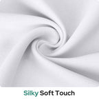 Homeideas 100% Blackout French Door Curtains, Privacy Door Curtains For Door Window, 26 X 80 Inch Room Darkening Curtains, Thermal Insulated Door Window Shades For Bedroom, (1 Panel, Greyish White)
