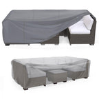 Mrrihand Heavy Duty Patio Furniture Covers, Outdoor Furniture Covers Waterproof Sectional Sofa Set , Patio Table And Chair Set Cover 78'L×62'W×30'H,Grey