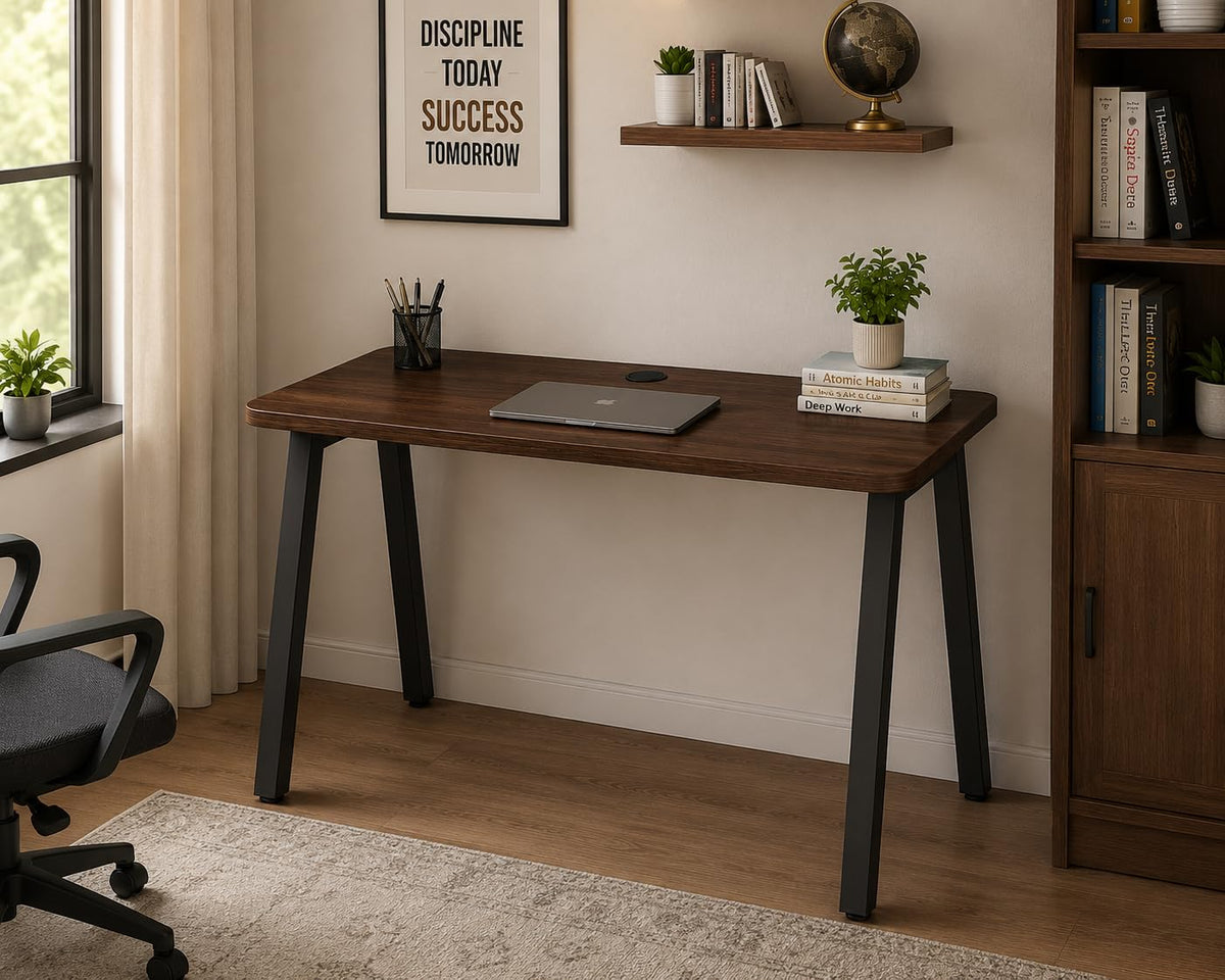 Ogfc 98501 Compact Space Saving Home Office Desk  Heavyduty Work Table For Home, Study, Office & Workspace | Thick Engineered