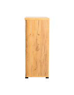 Coaster Furniture Metal Mesh Door Accent Cabinet Golden Oak and Gunmetal 951107