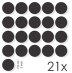 Decooo.Be Anti-Collision Stickers To Prevent Persons Or Birds Strikes On Window Glass/Choice Of Colours Available (Set Of 21 Rou