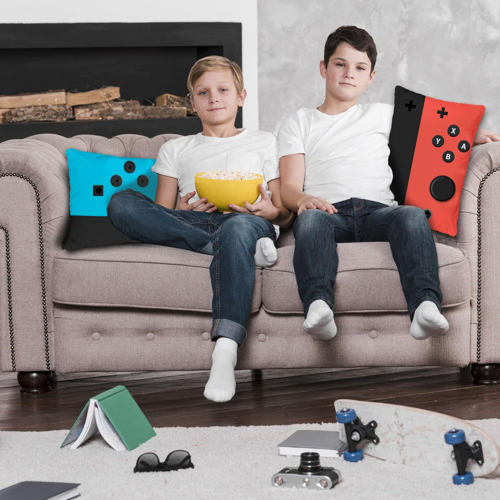 Undergo Double-Sided Printing Game Controller Throw Pillow Covers - Soft Gaming Pillow Cases Cushion Covers - 12 X 20 Inch Gamer