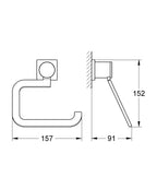 Grohe 40279000 Allure Paper Holder, Starlight Chrome