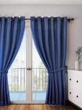 Home Sizzler Polyester Solid Curtain, Window  5 Feet, Blue, Pack Of 1