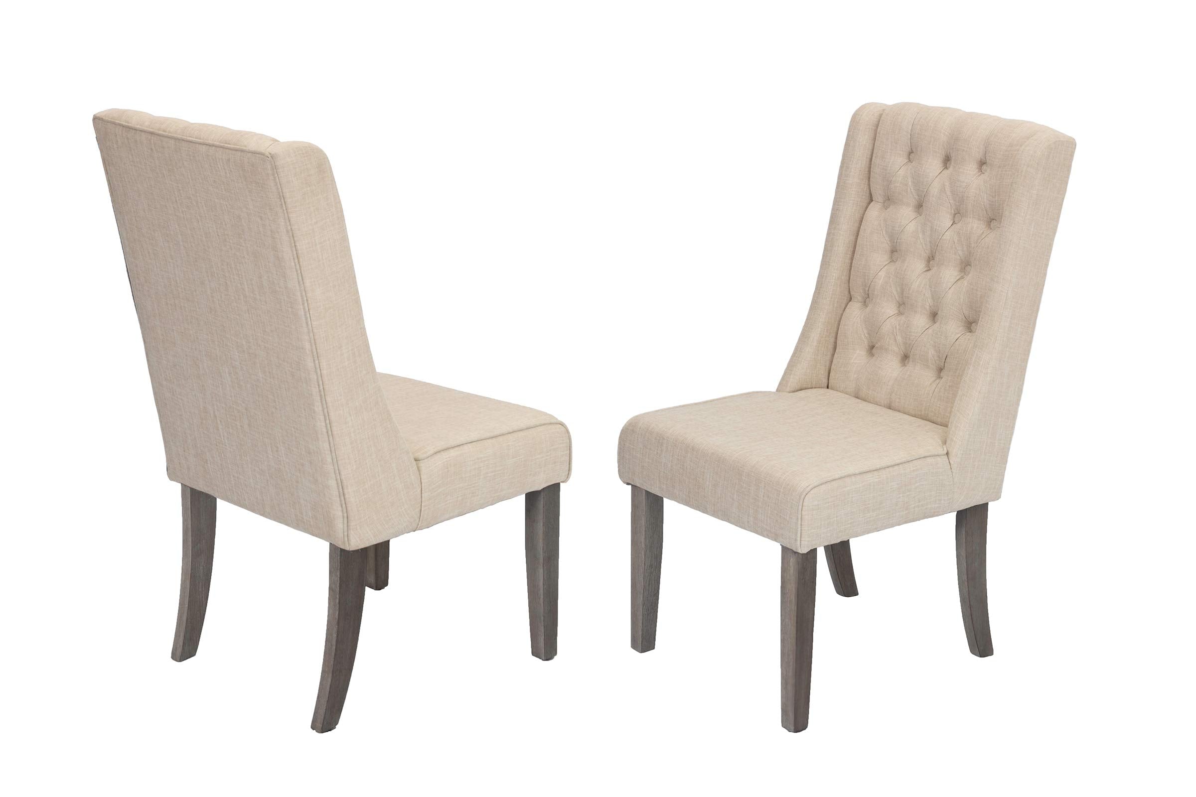 Best Quality Furniture 7 Piece Dining Set, Beige