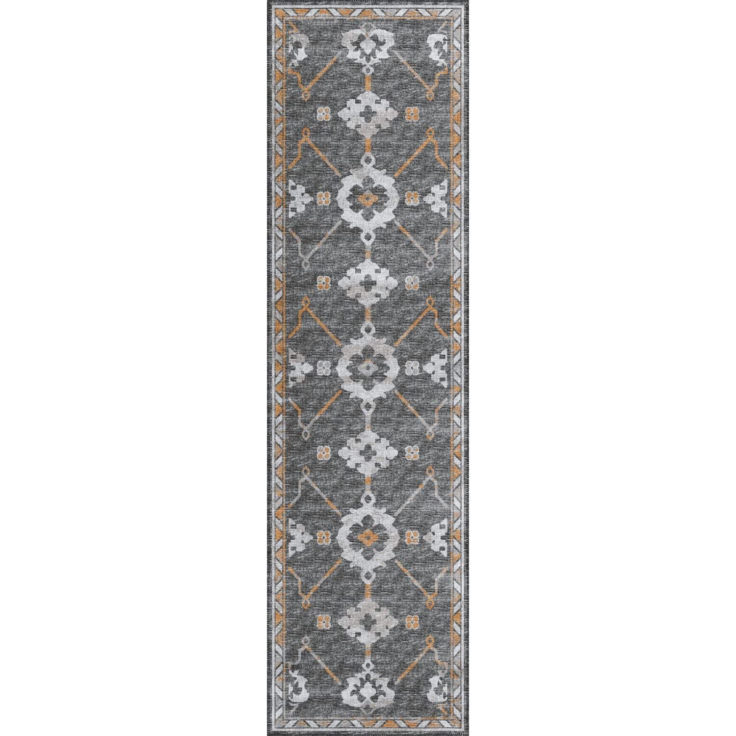 Sedona Sn16 Grey Transitional Rug Runner 2' 3" X 12'