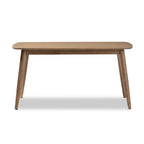 Baxton Studio Edna Mid-Century Dining Table French Oak Light Brown Finishing Wood Dining Table