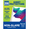 Samsill 200 Pack Sheet Protectors, 8.5X11 Inch Page Protectors For 3 Ring Binder, Standard Weight, Non-Glare Protector, Letter S