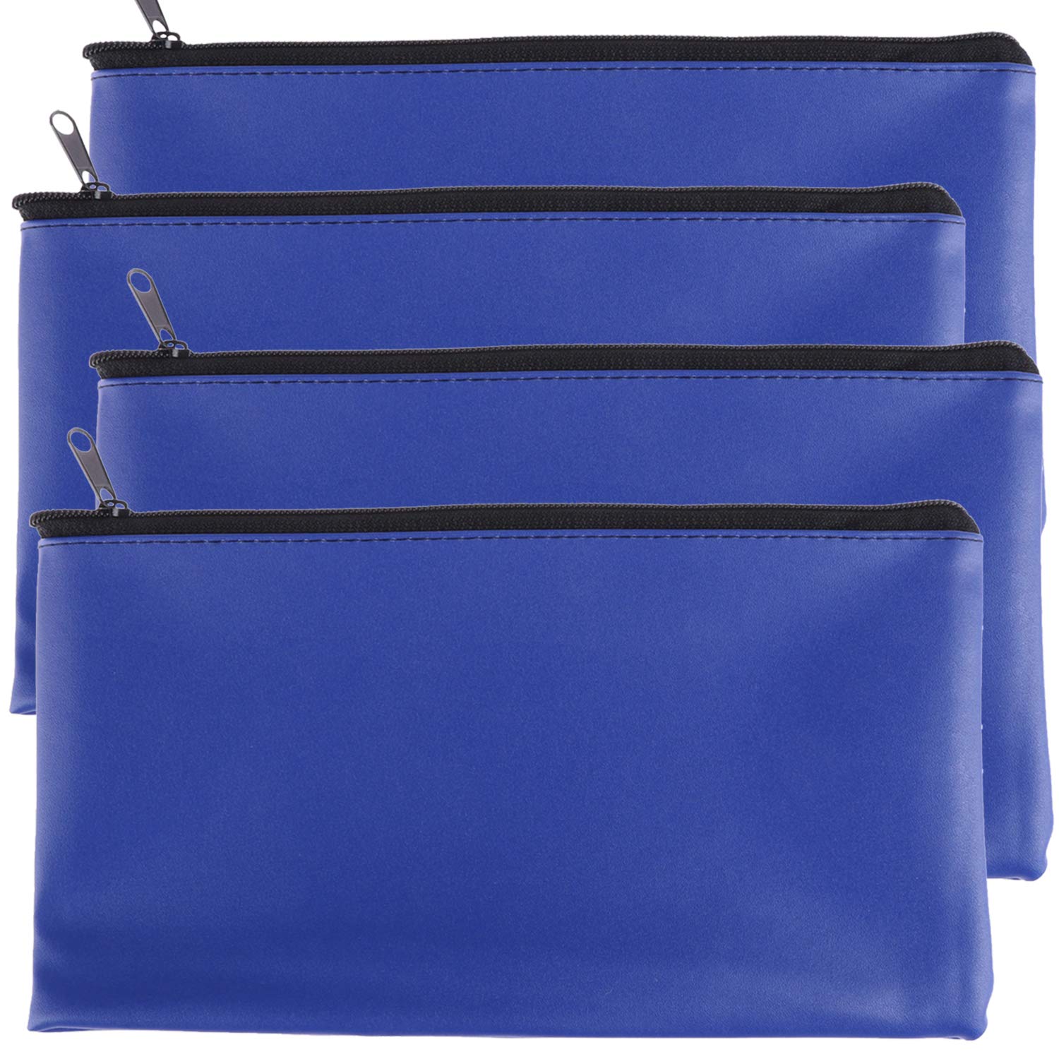 Tongnian Bank Bag Money Pouch Leatherette Security Deposit Bags Utility Zipper Bags For Cash Money,Check Wallet,Cosmetics,Tools,