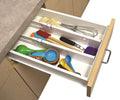 Poxeflip Plastic Expandable Adjustable Storage Organiser Expandable Plastic Dresser Drawer Dividers Adjustable NonSlip Grips Dr