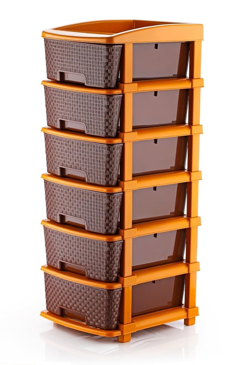 6 Layer Plastic Drawer Organizer Cabinet, Large Multipurpose Storage Unit For Home, Bedroom, Kitchen, Living Room, Office & Kids