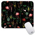 Armanza Square Mouse Pad Blooming Botanical Flowers,Personalized Premium-Textured Custom Mouse Mat Design,Washable Mousepad Lycr