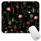 Armanza Square Mouse Pad Blooming Botanical Flowers,Personalized Premium-Textured Custom Mouse Mat Design,Washable Mousepad Lycr