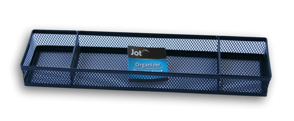 Jot Black Wire Mesh Desk Organizer - 12 X 2.75 X 1.4 Inches
