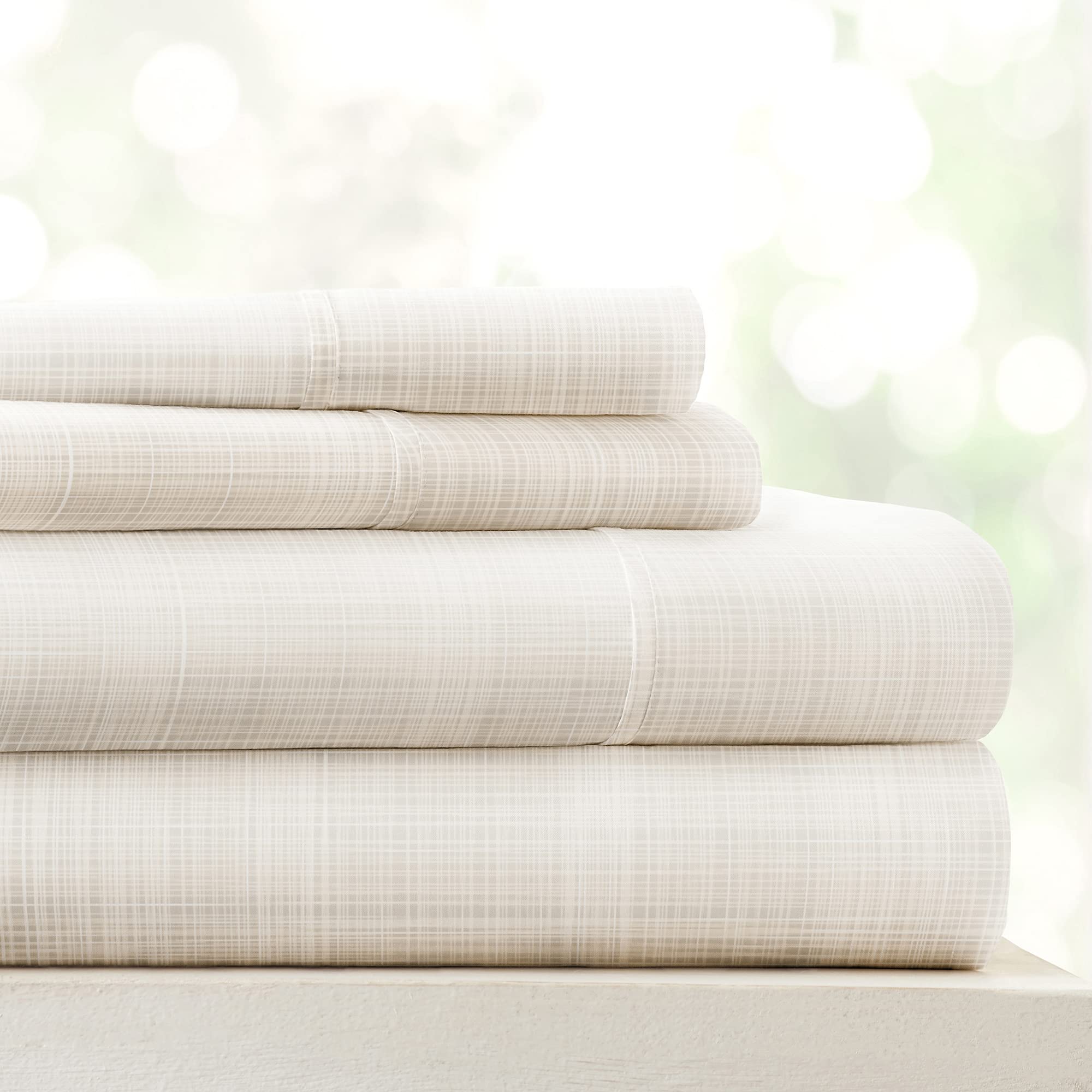 Linen Market 4 Piece Full Bedding Sheet Set (Ray Thatch) - Sleep Better Than Ever With These Ultra-Soft & Cooling Bed Sheets For