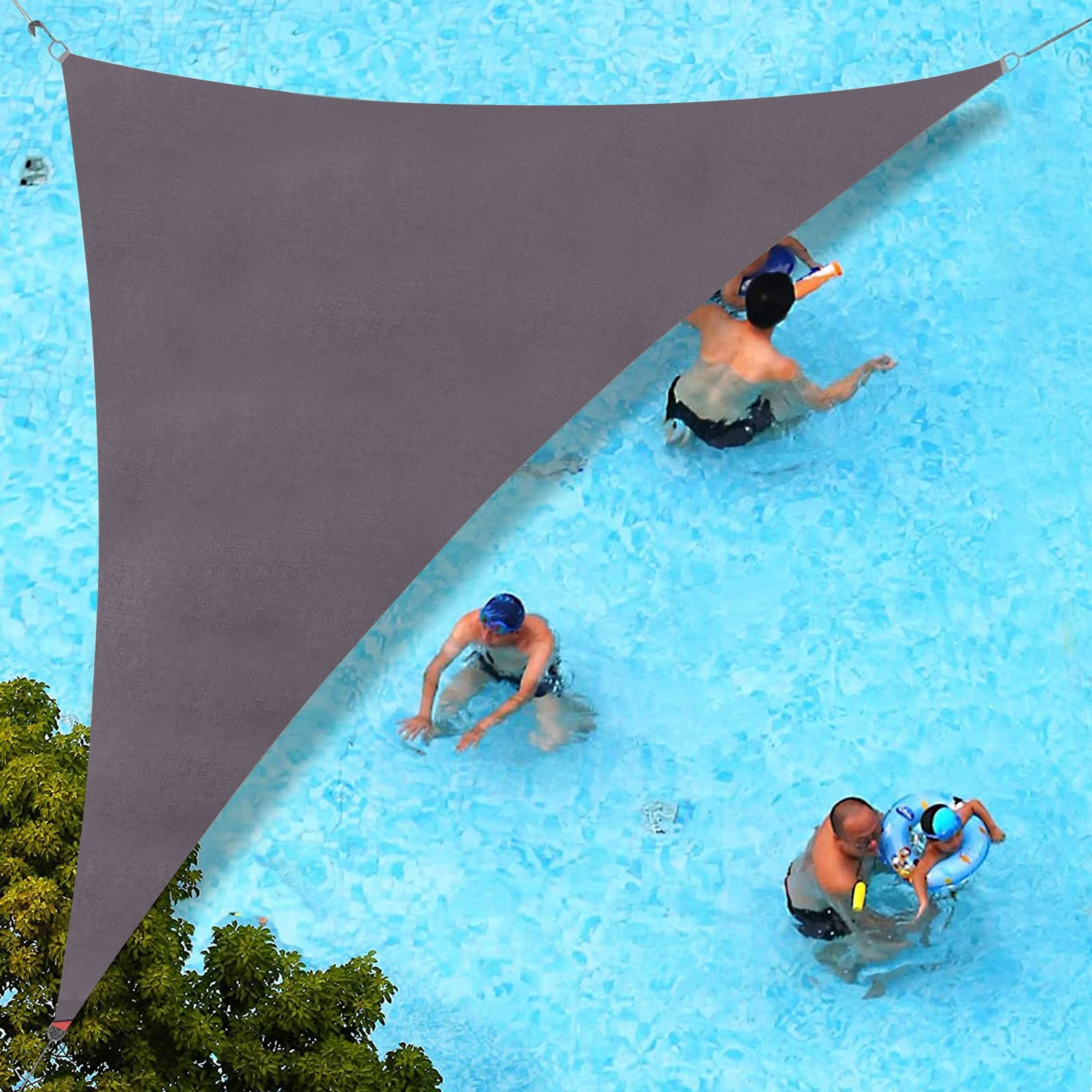 Sunlax Custom Size 10'X18'X20.6' Dark Grey (Gray) Sun Shade Sail Right Triangle Uv Block Sunshade For Backyard Yard Deck Patio G
