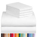 Luxclub 6 Pc Full Size Sheet Set Bed Sheets Deep Pockets 18' Eco Friendly Wrinkle Free Cooling Bed Sheets Machine Washable Hote