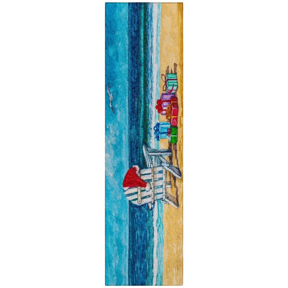 Wonderland Wn9 Blue Seasonal Rug Runner 2' 3" X 7 ' 6"