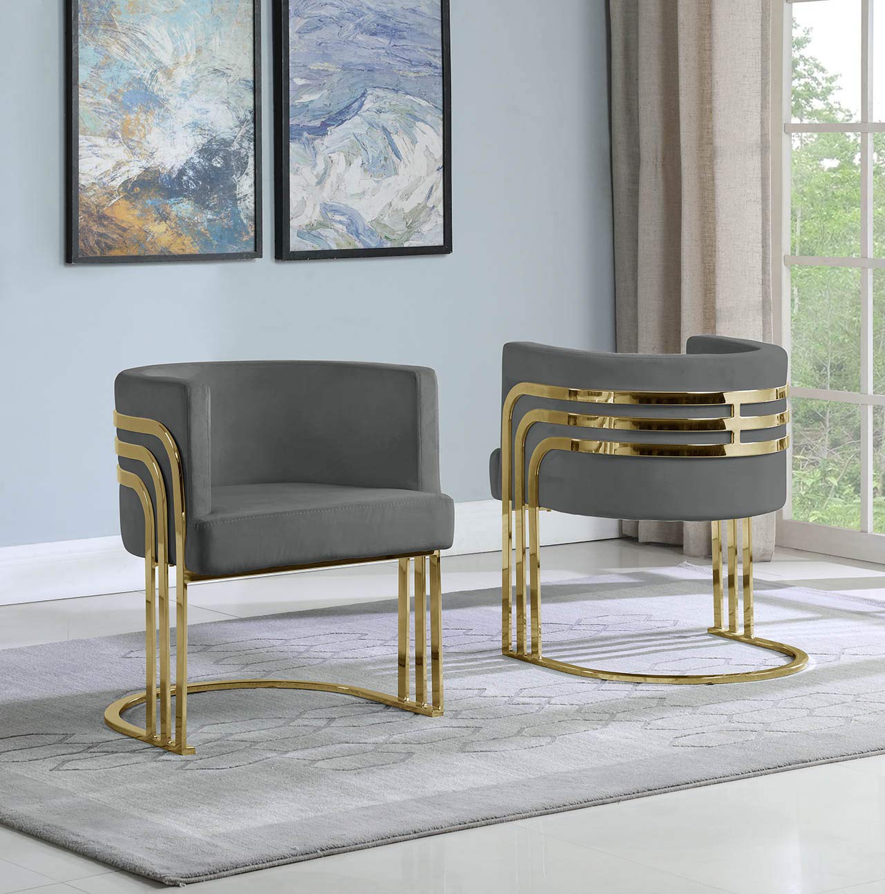Best Quality Furniture Accent Chair, Gray