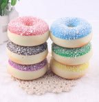 Skyseen 6 Pcs Realistic Artificial Donuts Fake Cake Dessert Model Photography Props Home Decoration