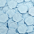 Uniqooo Wax Seal Stickers - Eucalyptus Wedding Invitation Envelope Seal Stickers, 50 Pcs Self- Adhesive Light Blue Stickers, Per