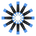 Thornton'S Office Supplies Cleartip Highlighters, 5.0Mm, Chisel Tip, 12-Count (Blue)
