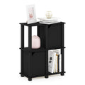 FURINNO Brahms Storage Shelf, 3-Tier, Black Oak/Black