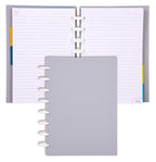 Talia Discbound Notebooks, Planner, Customizable, (Cool Grey, Junior (5.5In X 8.5In))
