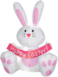 Happy Easter Bunny Airblown Inflatable By Gemmy 3.5