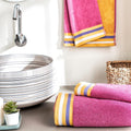 Ddecor  2 Hand Towels,Cotton,500Gsm,Pink