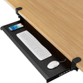 AX WABER Keyboard Tray Under Desk Pull Out with 3 Height Adjustable Extra Sturdy C Clamp Mount System, 32.8 (38 inch Including C