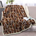 Blessliving Bassett Hound Sherpa Fleece Throw Blanket For Couch Soft Fuzzy Thick And Warm Dog Blanket For Kids Girls Adults Wome