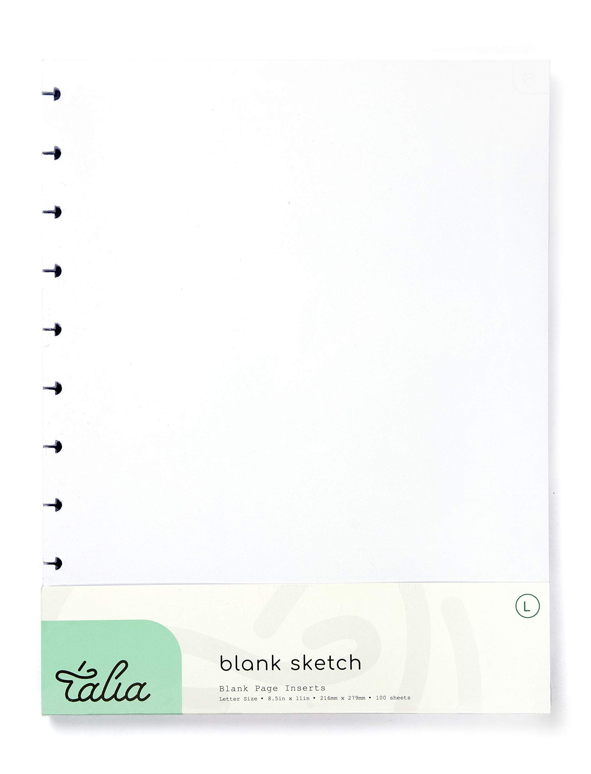 Talia Discbound Notebook Refills (Blank Pages, Letter (8.5In X 11In))