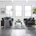 Modway Loft Set, Silver Black