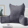 Neustern Reading Pillow For Sitting In Bed Adult, Back Pillow For Bed Shredded Memory Foam Chair Pillow With Arms And Pockets, B