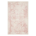 SAFAVIEH Adirondack Collection 6 Square Ivory / Rose ADR109H Oriental Distressed Non-Shedding Living Room Bedroom Dining Home O
