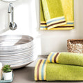 Ddecor  2 Hand Towels,Cotton,500Gsm,Green
