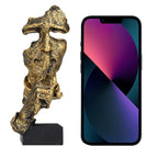 Aboxoo 3 Pcs Thinker Statue, Silence Is Gold Abstract Art Figurine, No Hear No See No Speak Modern Home Resin Sculptures Decorat