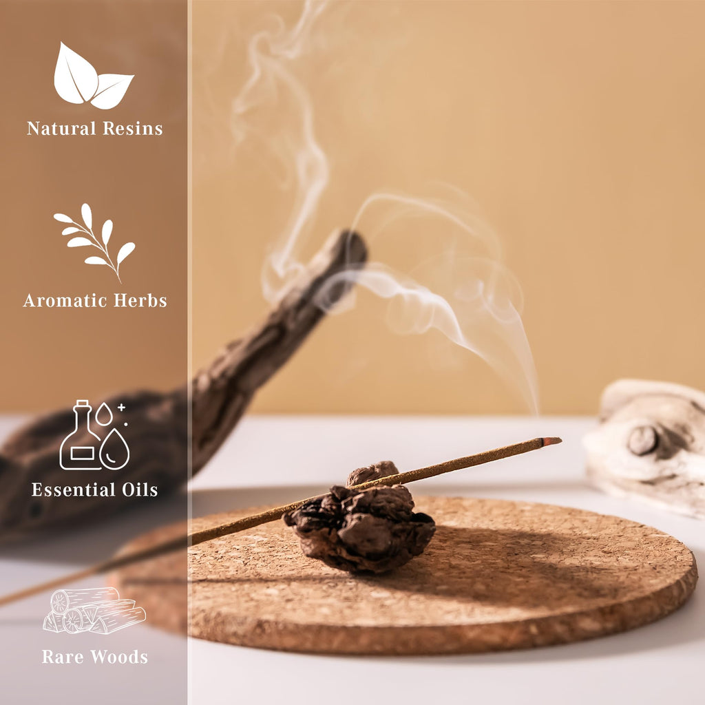 Incense Sticks, Cherry Blossom Incense, Made With Natural Ingredients, Hand Rolled Aromatic Masala, 40 Stick Pack, 45-60 Minute