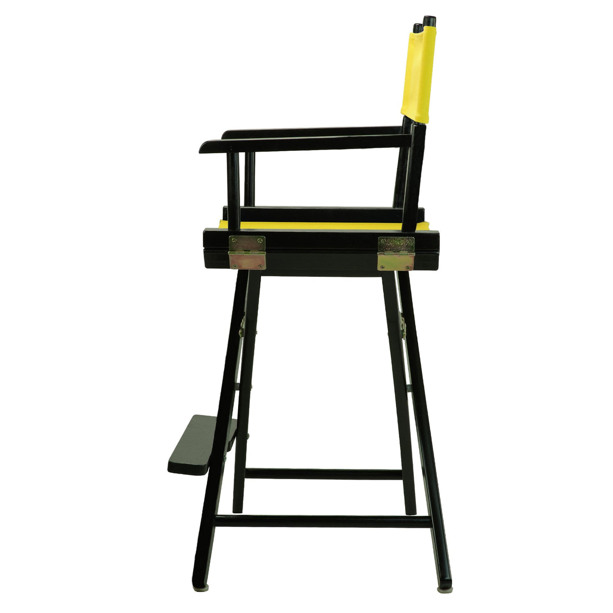 Casual Home Director's Chair ,Black Frame/Yellow Canvas,24" - Counter Height