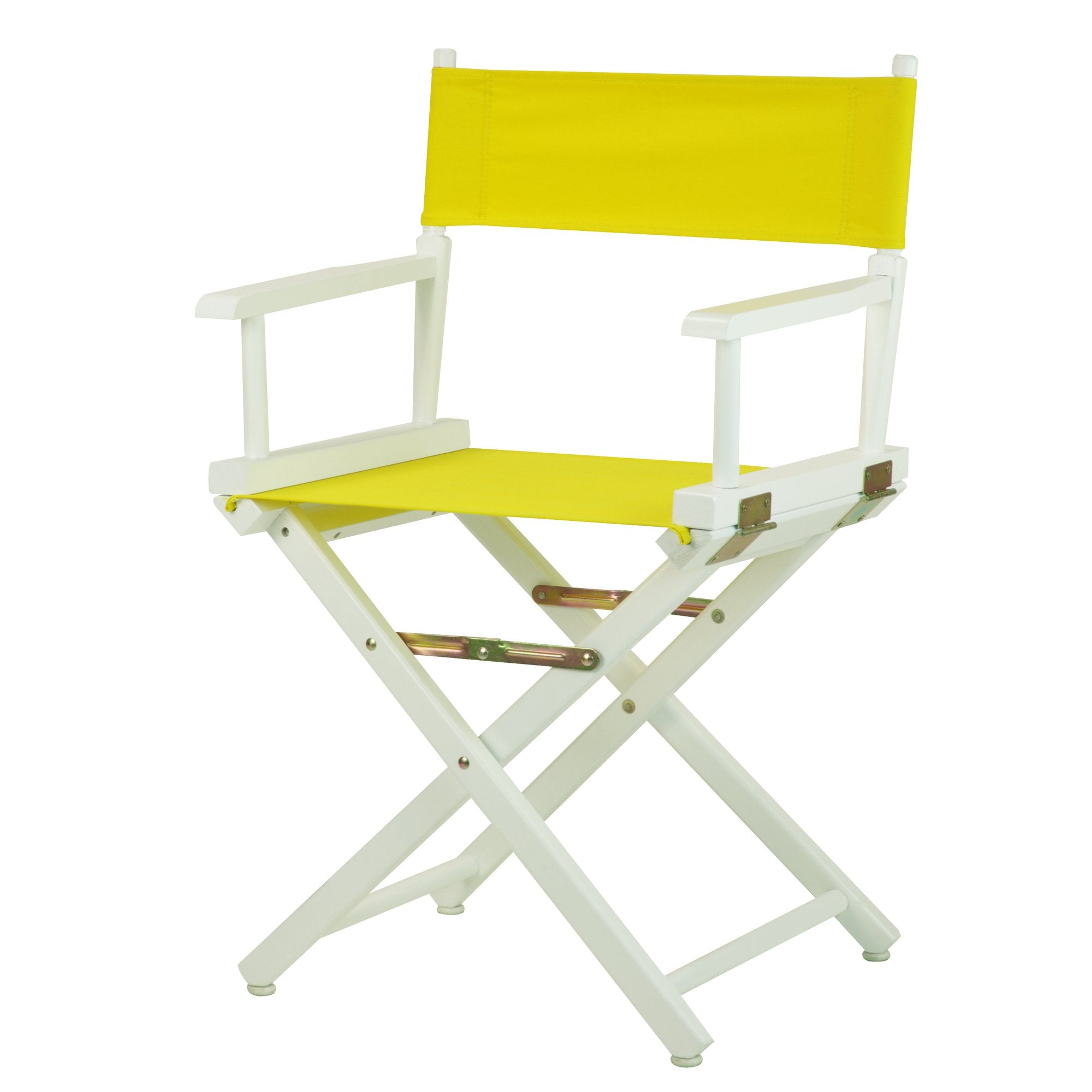 Casual Home 18 Directors Chair White Frame with Yellow Canvas