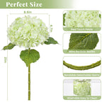 Martine Mall 4Pcs 21In Hydrangea Artificial Flowers, Latex Real Touch Hydrangeas Lifelike Large Hydrangea Flowers For Home Decor