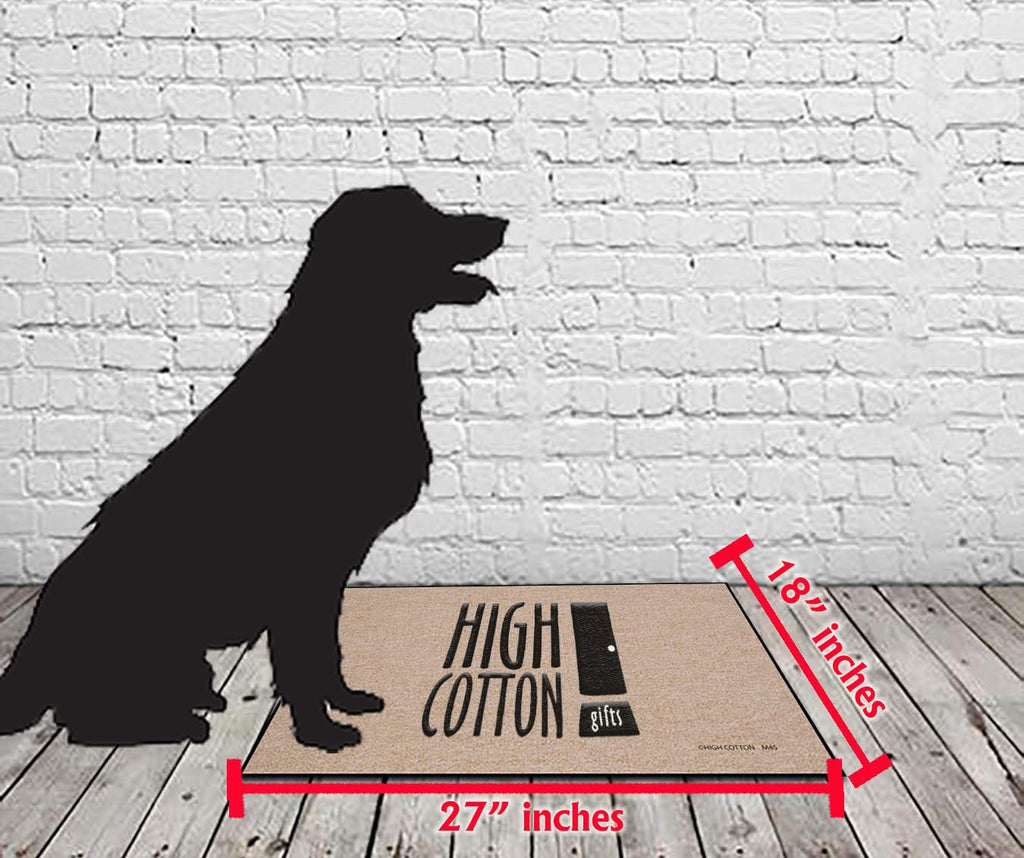 High Cotton Peace Love Paws Indoor/Outdoor Doormat