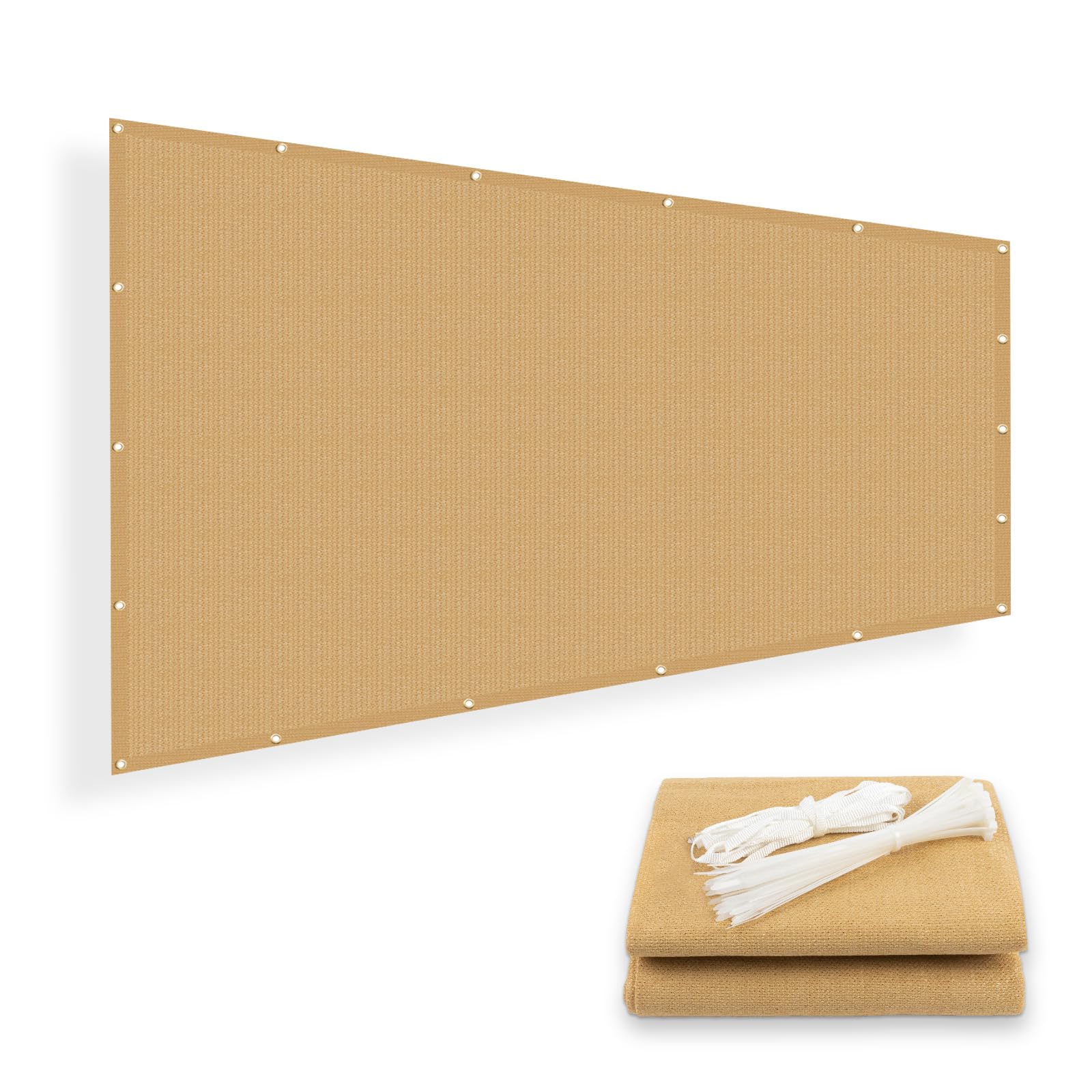 Sunny Guard Shade Cloth 4/6/8/10/12 Ft Sun Shade Screen Fabric Shade Cover Tarp With Grommets For Pergola Backyard Garden,8X10 F