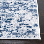 Safavieh Amelia Collection Accent Rug - 3' X 5', Navy & Grey, Modern Abstract Design, Non-Shedding & Easy Care, Ideal For High T