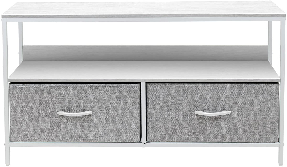 Sorbus Tv Stand Dresser With 2 Faux Wood Drawers - Television Riser Chest With Storage - Bedroom, Living Room, Closet, & Dorm Furniture